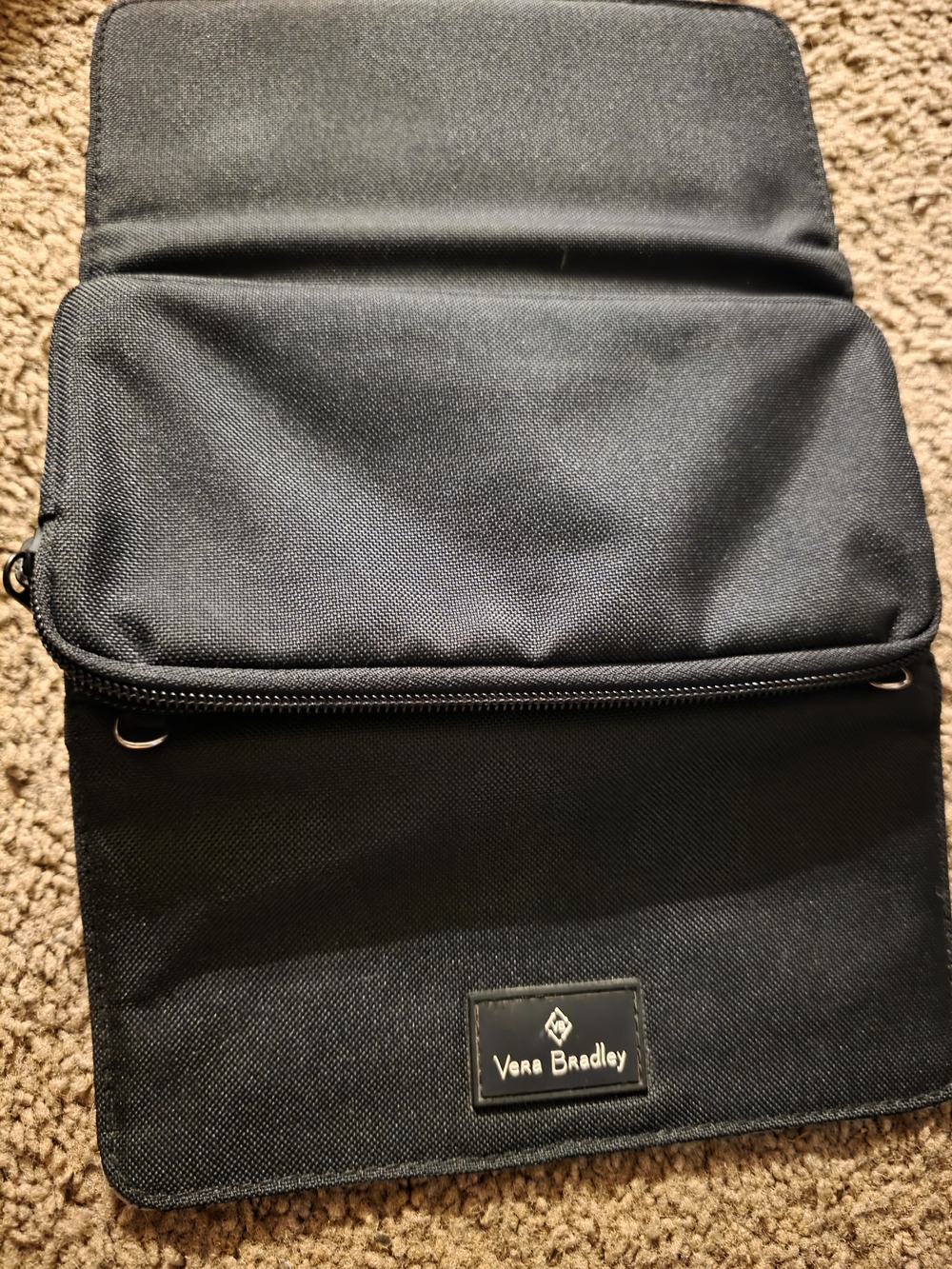 Vera Bradley Black Men's Crossbody Organizer Bag